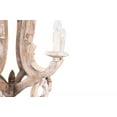 thumbnail image 4 of Cusp Barn Farmhouse 6-Light Empire Candle Style Chandelier with Wood Accents, 4 of 7