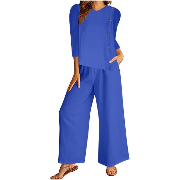 Nuoqisi Two Piece Sets for Women Cotton Linen Summer Fashion Lounge Matching Set 2026 Spring Travel Vacation Airport Outfits Clothing
