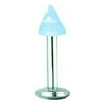 thumbnail image 2 of Designer Stainless Steel Sgss Labret W Acrylic Thrd Glow Cone End 14G (1.6Mm) 5/16 (8Mm) Long Made In China -Jewelry By Sweet Pea Creations, 2 of 2