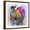 Brown Frame, variant on Art.com Zebra Dreams Stretched Canvas Print Wall Art by Galen Hazelhofer, 16" x 16"