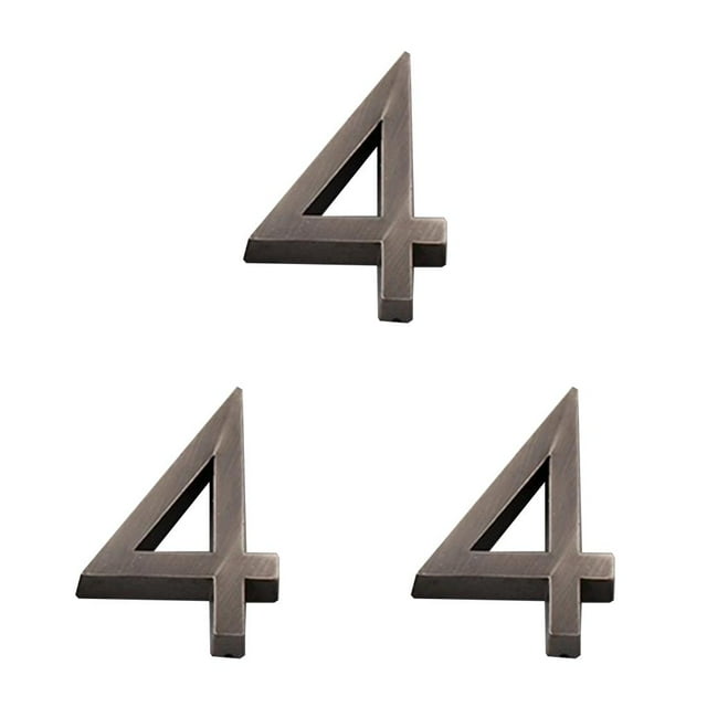 Señales de Puerta 3D Bewildely Plástico Número Type7 NO7