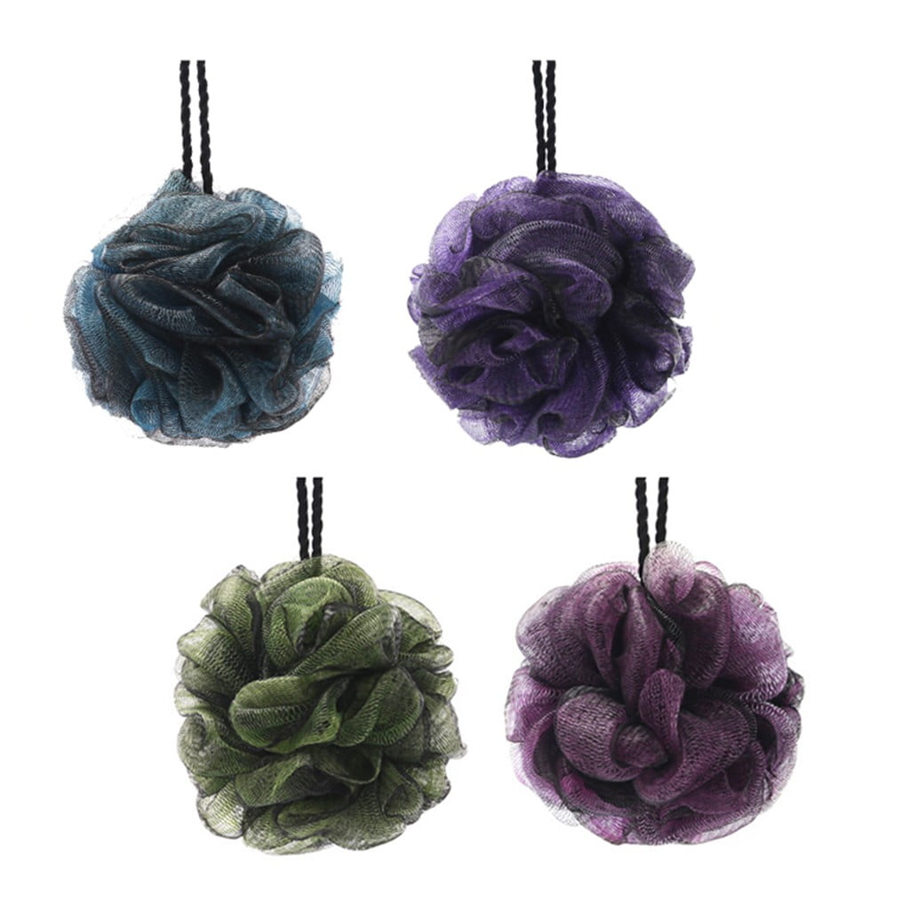 MIARHB Bathing Bathroom Shower Gel Foaming Ball Rubbing Back PE Bath