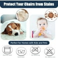 thumbnail image 4 of LKJYER Velvet Stretch High Back Parsons Chair Covers Set , Removable Spandex XL/Oversized Extra Large Size Dining Room Chair Covers Slipcovers, Seat Protectors for Dining Room Banquet Decor, 4 of 7