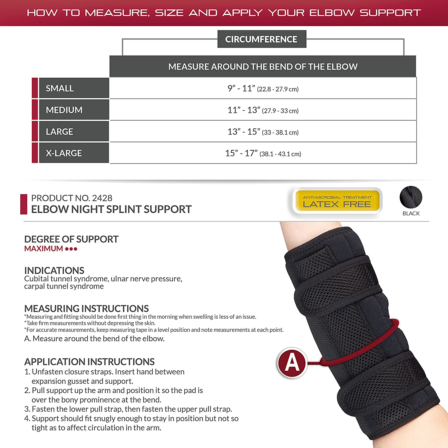 ELBOW NIGHT SPLINT SUPPORT