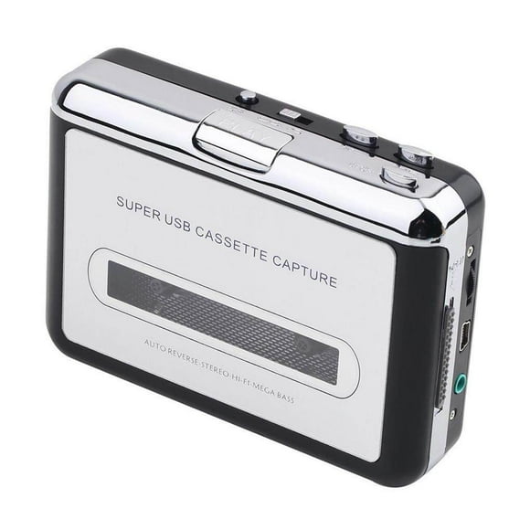 USB Cassette to MP3 Converter Capture, Portable Audio Tape-to-MP3 Player Switcher Converter