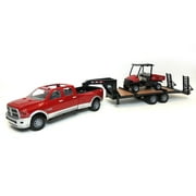 1/16 ERTL Big Farm RAM 3500 Dually w/ Gooseneck Trailer & Case IH Scout UTV ZFN46456