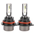 thumbnail image 2 of 2pcs 9007 60W 6000K Bright White Mini LED Headlight Auto Lamp Bulbs L8, 2 of 6