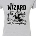 thumbnail image 3 of The Wizard of Oz - The Wizard Will Fix Everything - Juniors Fitted Graphic T-Shirt, 3 of 5
