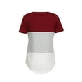 thumbnail image 4 of Pisexur T-Shirt d'Allaitement à Blocs de Couleur, Haut de Maternité à Manches Courtes pour l'Allaitement, Chandail de Grossesse, 4 of 6