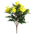 thumbnail image 2 of Artificial Impatiens Flowers for Outdoors Faux Impatiens Bushes Yellow Flowers Greenery Artificial Impatiens Bouquet for Patio Lawn Garden Pot Hanging Basket Porch Decoration, 2 of 6