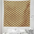 thumbnail image 1 of Ikat Tapestry, Geometric Pattern with Indonesian Rhombus Shapes Image Vibrant Color Palette, Fabric Wall Hanging Decor for Bedroom Living Room Dorm, 5 Sizes, Orange Yellow Indigo, by Ambesonne, 1 of 1