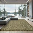 thumbnail image 2 of ODIKA 8'x10' Ultra-Soft Area Rug, Aesthetic Boho Symmetrical Motif Repeating Border Long Bathroom None Washable, Bare feet friendly, Silk-Touch for Bedroom, Under Sectional, 2 of 7