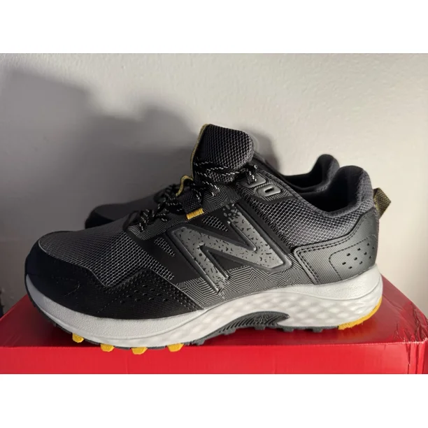 New Balance MT410LG8 Men's 8.5 4E XWide Grey Black Lace Up Trail Running Shoes