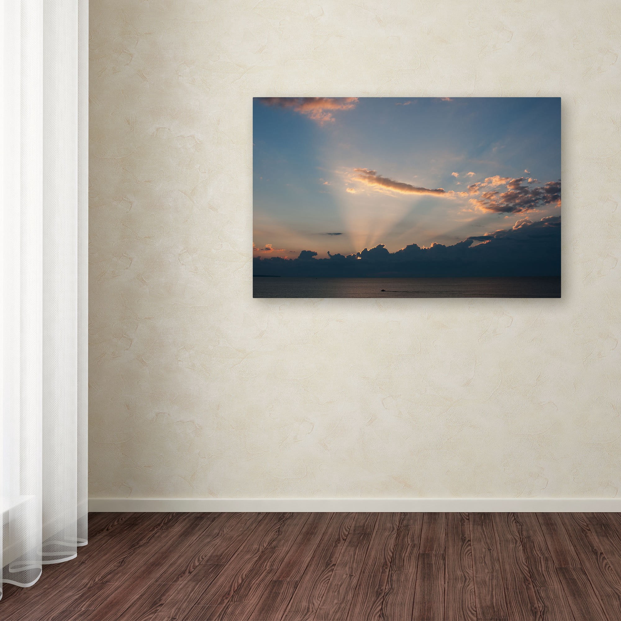 Trademark Fine Art "Inspiration Sunset II" Canvas Art by Kurt Shaffer