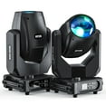 thumbnail image 6 of 4Pcs 280W Beam Moving Head Stage Light w/ 2 Flight Case, 17 Gobos Effect DMX Pattern Disco DJ Lights, 6 of 17