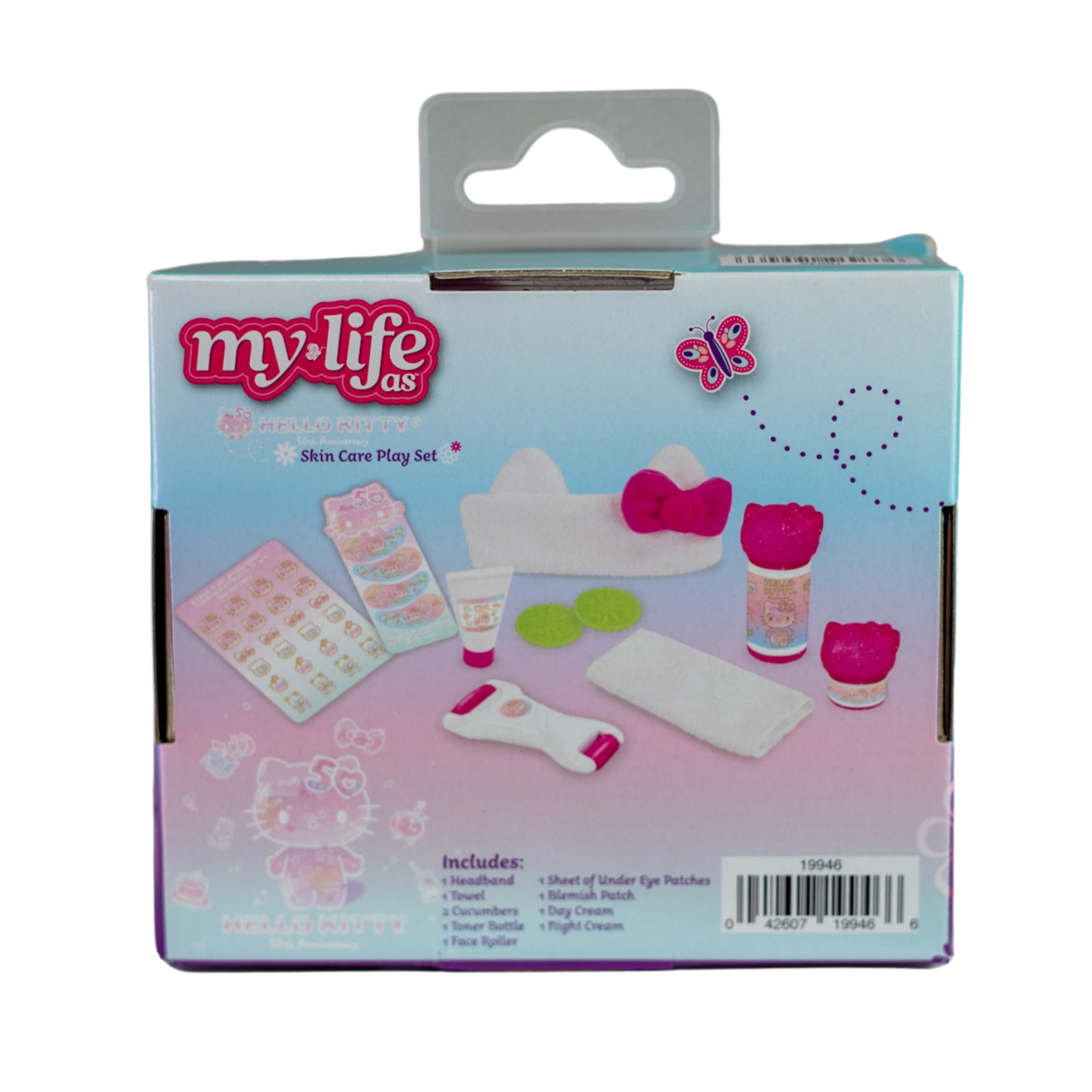 My Life As Hello Kitty Spa Play Set for 18" Dolls, 50th Anniversary, Multicolor, 10 Piece Set