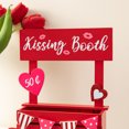thumbnail image 5 of 10"H Valentine's Wooden KISSING BOOTH Table Decor, 5 of 5