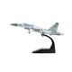 thumbnail image 4 of Modelo de aleación fundida 1:100, avión de la Unión Soviética SU27 con Base para gabinete de TV de oficina, cafeterías, decoración de escritorio Baoblaze Aviones fundidos a presión, 4 of 8