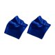 thumbnail image 1 of Fundas de 2 piezas para zapatos de pole dance, fundas de terciopelo, antiabrasión, Azul L, 1 of 7