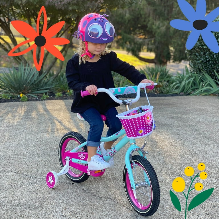 Free Shipping JOYSTAR Paris Girls Bike for Toddlers and Kids 3 5 Years Old 16 Inch Kids Bike with Training Wheels Kids Children Bicycle Blue Walmart