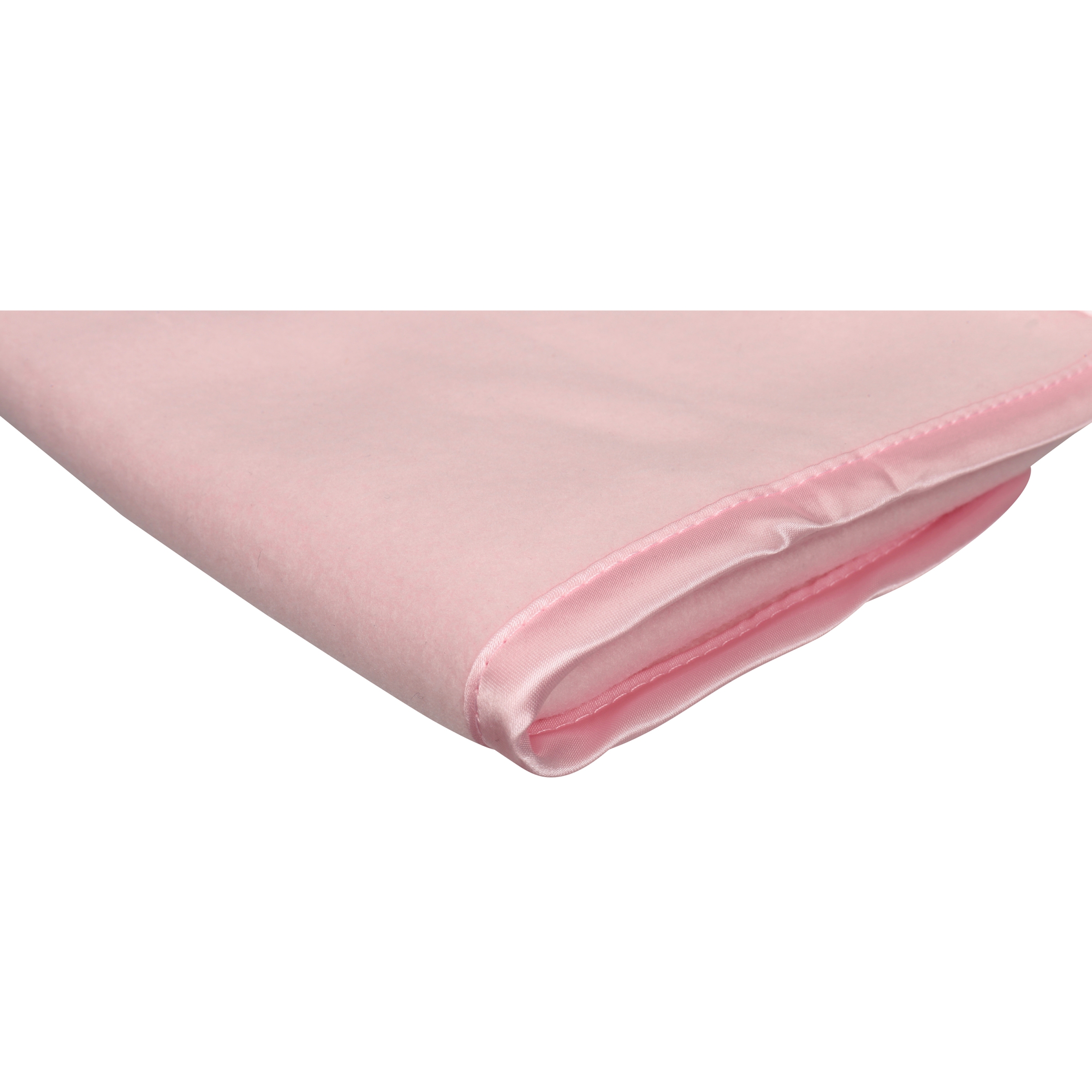TL Care Fleece Blanket with Silk-Like Satin Trim, Soft, Warm & Cozy, Pink, 30" x 30" for Boys and Girls, Perfect for Baby Carrier, Stroller, Travel and Gifting