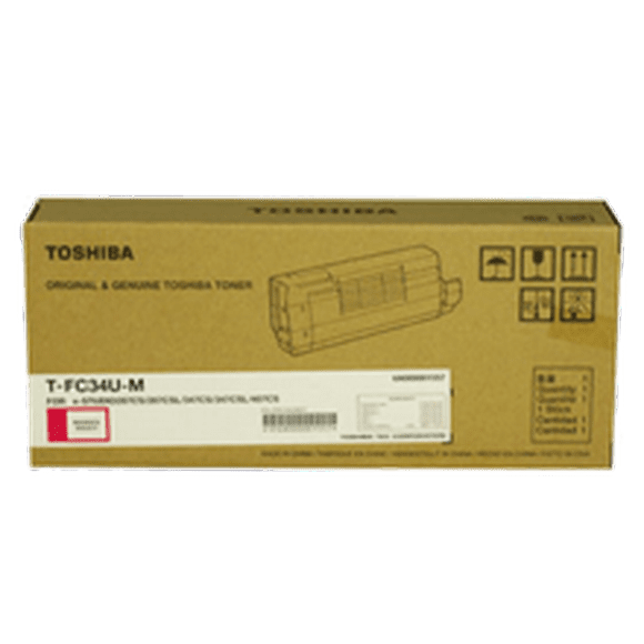 ~Brand New Original TOSHIBA TFC34UM Laser Toner Cartridge Magenta for Toshiba E-Studio 407CS