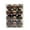 Brown, variant on Bouanq 24ct Plastic Mini Small Tree Shatterproof Christmas Hanging Ball Ornaments, Christmas Ball Ornaments for Xmas Tree (1.37")