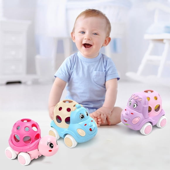 Toy Cars For Boys And Aged 1 - 3 - Push - And - Go - Making Cars Suitable For Infants Aged 6 - 18 Months 1st Birthday Gift Toy Cars With Bells Set