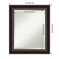 thumbnail image 3 of Amanti Art Beveled Wood Bathroom Wall Mirror - Signore Bronze Frame Outer Size: 20 x 24 in, 3 of 5