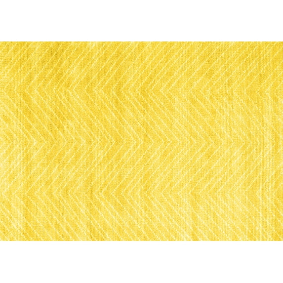 Ahgly Company Indoor Rectangle Solid Yellow Modern Area Rugs, 5' x 8'