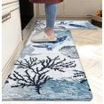 thumbnail image 1 of Juego de alfombrillas de cocina Rug Weesire de 44 x 71 cm y 44 x 120 cm, color azul marino, 1 of 7