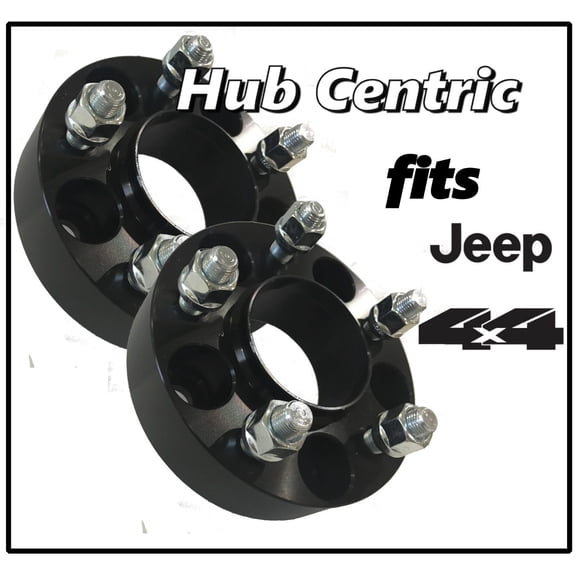 Black 1.5 inch HubCentric Wheel Spacers 5x5 | 5 Lug