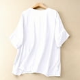 thumbnail image 4 of Fznquz Tunic Workout Tops for Women Batwing Sleeve Casual White Shirts Crew Neck Graphic Summer Ladies Blouses, 4 of 9