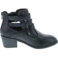 thumbnail image 6 of Forever Link Eury-1 Women's Fashion Round Toe Buckles Low Heel Ankle Booties Shoes, 6 of 7