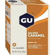 GU Energy Original Sports Nutrition Energy Gel, 8-Count, Salted Caramel