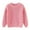 Pink, variant on FamilyThread Boys And Girls Long Sleeve Knit Sweaters Crewneck Pullover Fashion Sweater Kids Solid Color Blouse Tops For 1-5Y