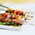 thumbnail image 1 of 10 brochetas de acero inoxidable para barbacoa, brochetas metálicas planas de 38 cm, 1 of 2