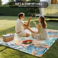 thumbnail image 4 of Summer Ocean Outdoor Rug for Patio/Deck/Porch, Non-Slip Large Area Rug 3 x 5 Ft, Watercolor Coastal Coral Shell Seaweed Beige Indoor Outdoor Rugs Washable Area Rugs, Camping Rug Carpet Runner, 4 of 8