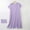 Purple, variant on Royisotas Womens Long Nightgowns Short Sleeve Soft Sleepwear Silky V-Neck Comfortable Plus Size Loungewear for Ladies Summer