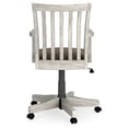 thumbnail image 4 of 23 Inch Swivel Home Office Chair, Slatted, Farmhouse Style, Antique White- Saltoro Sherpi, 4 of 6