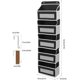 thumbnail image 4 of Organizador de Armario Colgante, 5 Estantes sobre la Puerta de Almacenamiento con 10 Bolsillos para la Organización del Armario de Dormitorio, 40x14x146cm (Negro), 4 of 4