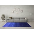 thumbnail image 3 of Ahgly Company Indoor Square Abstract Purple Contemporary Area Rugs, 4' Square, 3 of 4