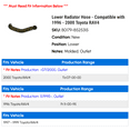 thumbnail image 2 of Lower Radiator Hose - Compatible with 1996 - 2000 Toyota RAV4 1997 1998 1999, 2 of 2