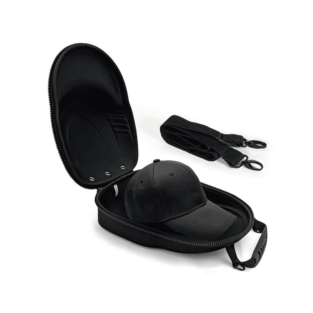 Baseball Cap Carrier Case 3 Hats Carry On Hat Bag with Shoulder Strap