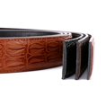 thumbnail image 6 of 120cm Men Leather Ratchet Belt Waistband Strap for Automatic 1 Type Brown, 6 of 6