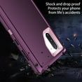 thumbnail image 2 of RegSun for Galaxy Note 10 Case,Shockproof 3-Layer Full Body Protection [Without Screen Protector] Rugged Heavy Duty High Impact Hard Cover Case for Samsung Galaxy Note 10,Purple/Pink, 2 of 7