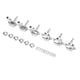 thumbnail image 3 of Clavijas De Afinación De Guitarra, 3L3R 6 Piezas 1:15 Gear Ratio Silver String Tuning Keys Para Reemplazo ANGGREK FJ1310, 3 of 8