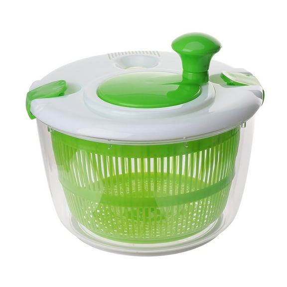 HOOWIFFY Green Manual Vegetable Dryer Plastic Salad Dehydrator for Kitchen Use Easy to Operate and