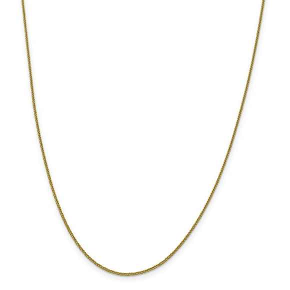 Leslie's Chaîne Blé Quadrangulaire 14K 1 mm (Poids : 2,91 Grammes, Longueur : 20 Pouces)
