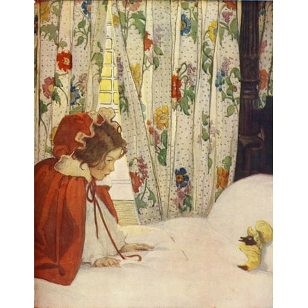 - The Now-a-Days Fairy Book 1911 Little Red Riding Hood Canvas Art - Jessie Willcox Smith (24 x 36)